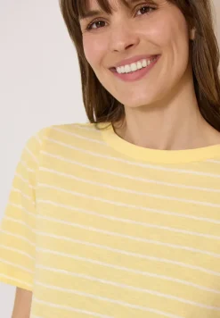 Shirt met boothals en strepen