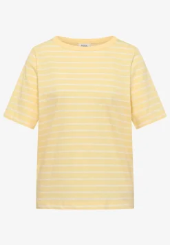 Shirt met boothals en strepen