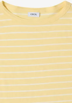 Shirt met boothals en strepen
