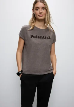 Shirt met bouclé-opdruk