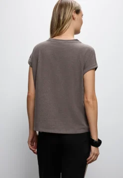 Shirt met bouclé-opdruk