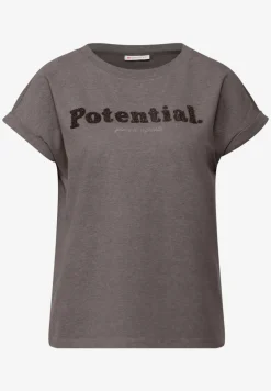 Shirt met bouclé-opdruk