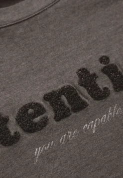 Shirt met bouclé-opdruk