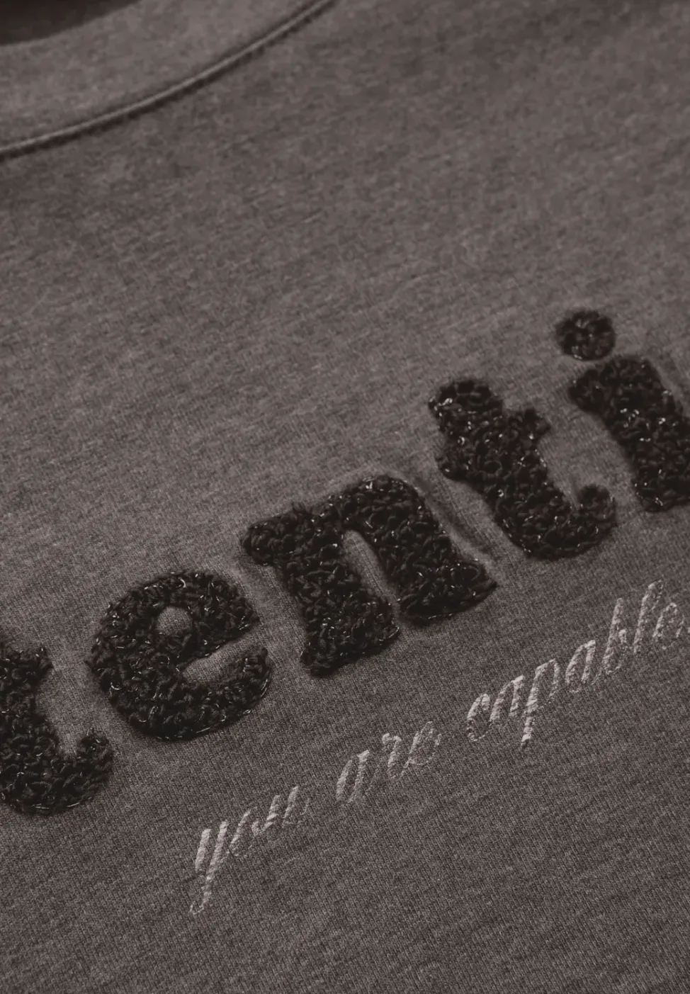 Shirt met bouclé-opdruk