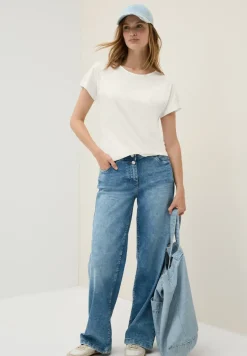 Shirt met burn-out details