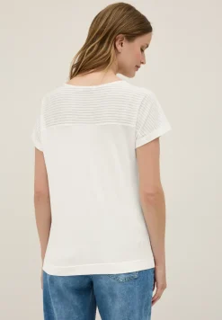 Shirt met burn-out details