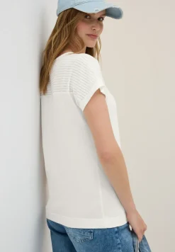 Shirt met burn-out details