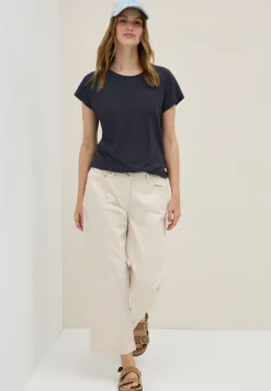Shirt met burn-out details