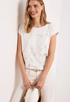 Shirt met burn-out look