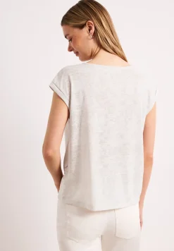 Shirt met burn-out look