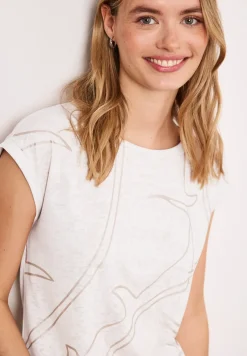 Shirt met burn-out look