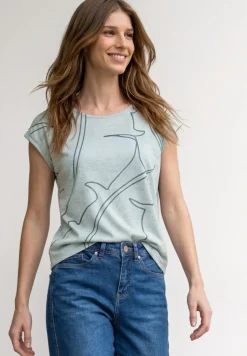 Shirt met burn-out look