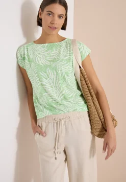 Shirt met burn-out look