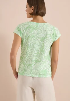 Shirt met burn-out look