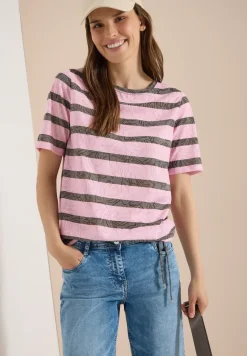 Shirt met burn-out look