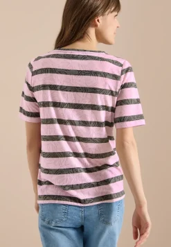 Shirt met burn-out look