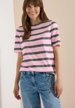 Shirt met burn-out look