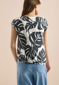Shirt met burn-out look