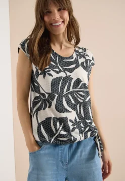 Shirt met burn-out look