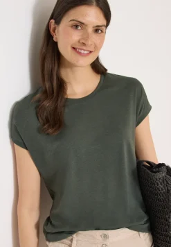 Shirt met burn-out look