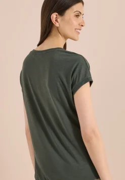 Shirt met burn-out look
