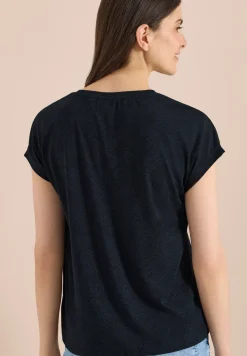 Shirt met burn-out look