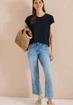 Shirt met burn-out look
