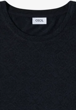 Shirt met burn-out look