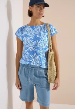 Shirt met burn-out look