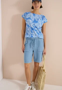 Shirt met burn-out look