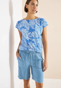 Shirt met burn-out look