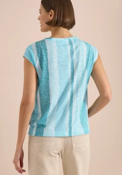 Shirt met burn-out look