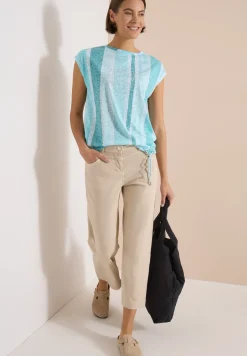 Shirt met burn-out look