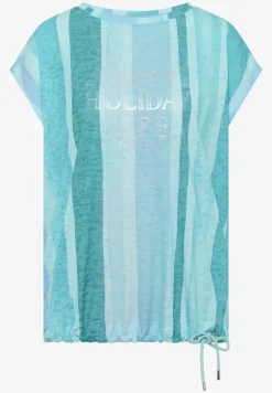 Shirt met burn-out look