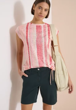 Shirt met burn-out look