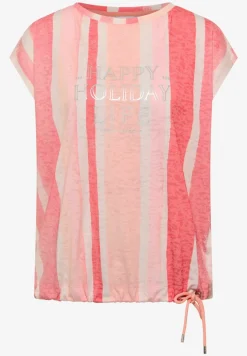 Shirt met burn-out look