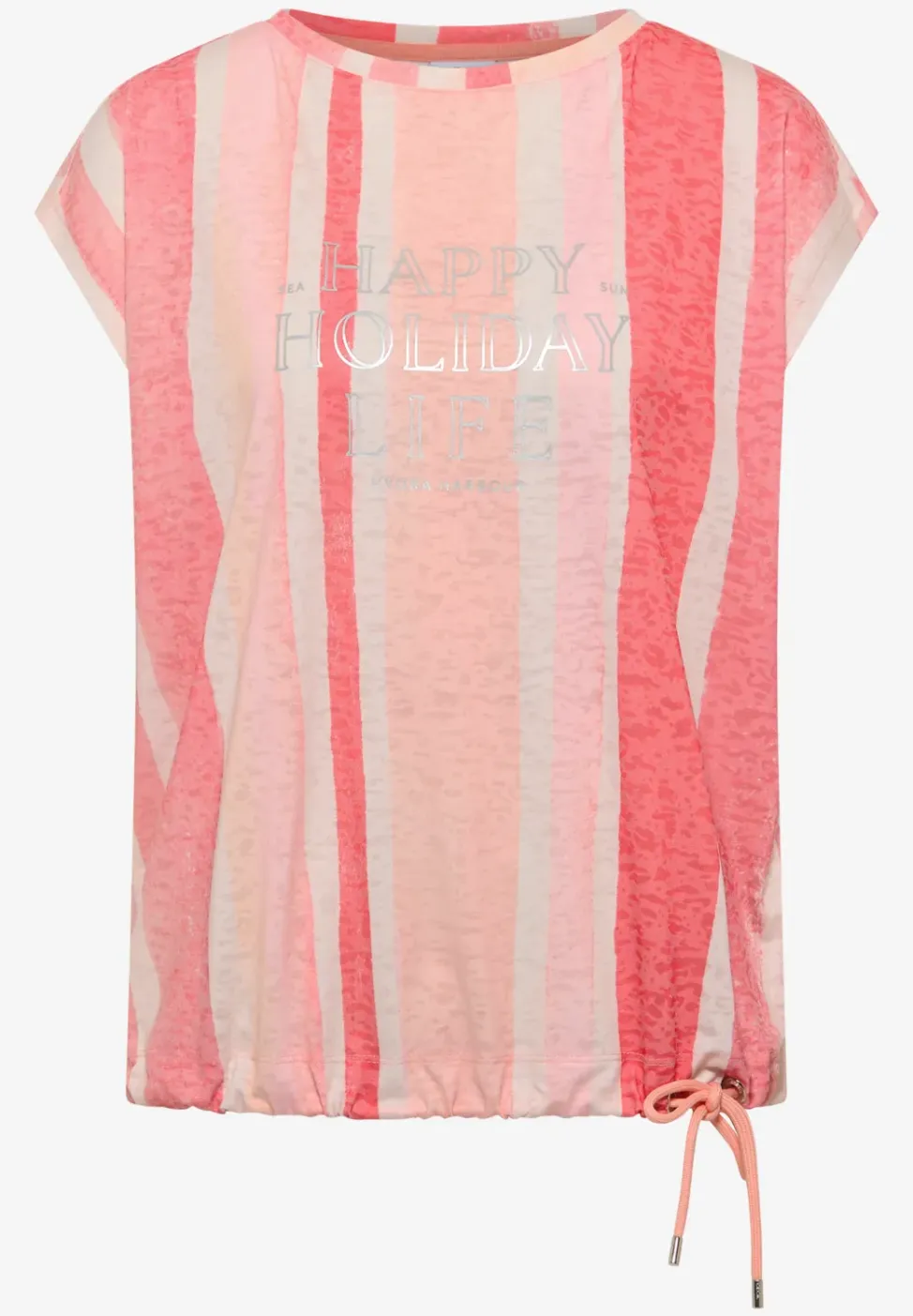 Shirt met burn-out look