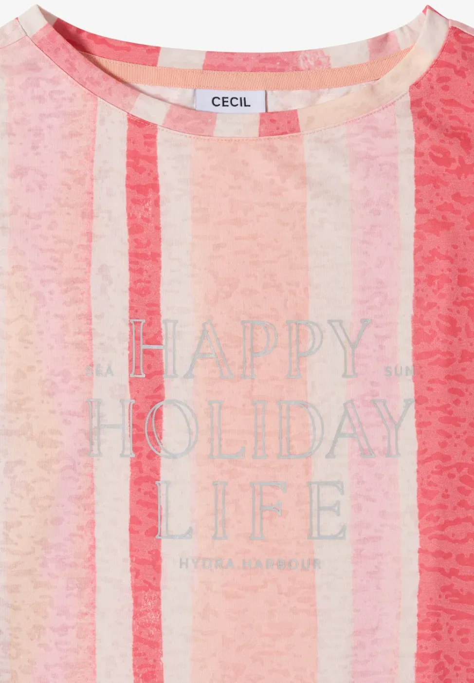 Shirt met burn-out look