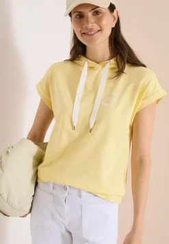 Shirt met capuchon en printdetail