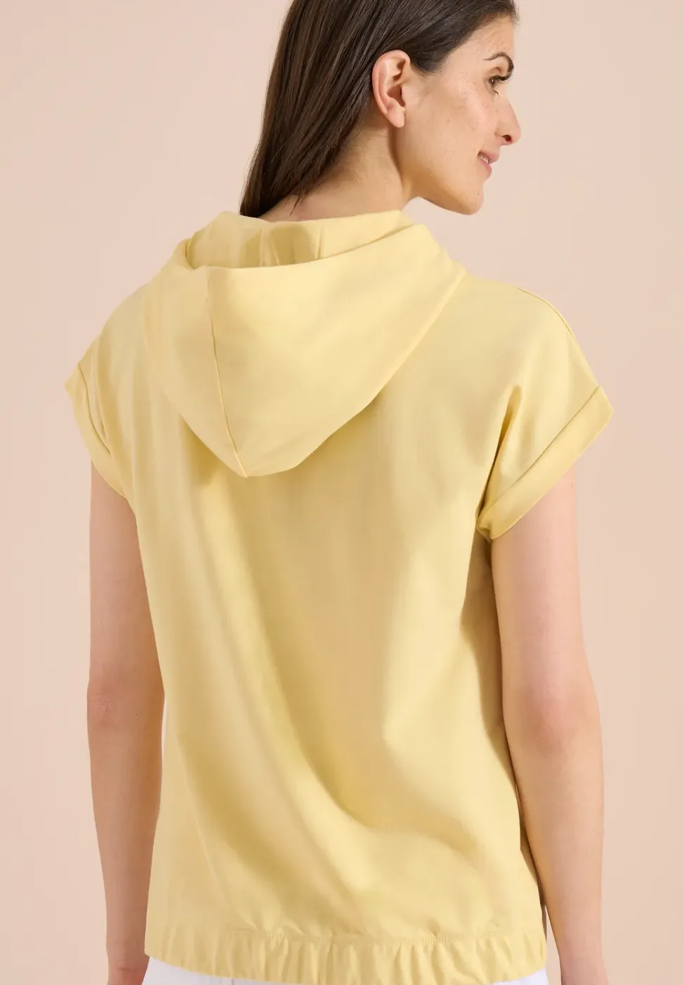 Shirt met capuchon en printdetail