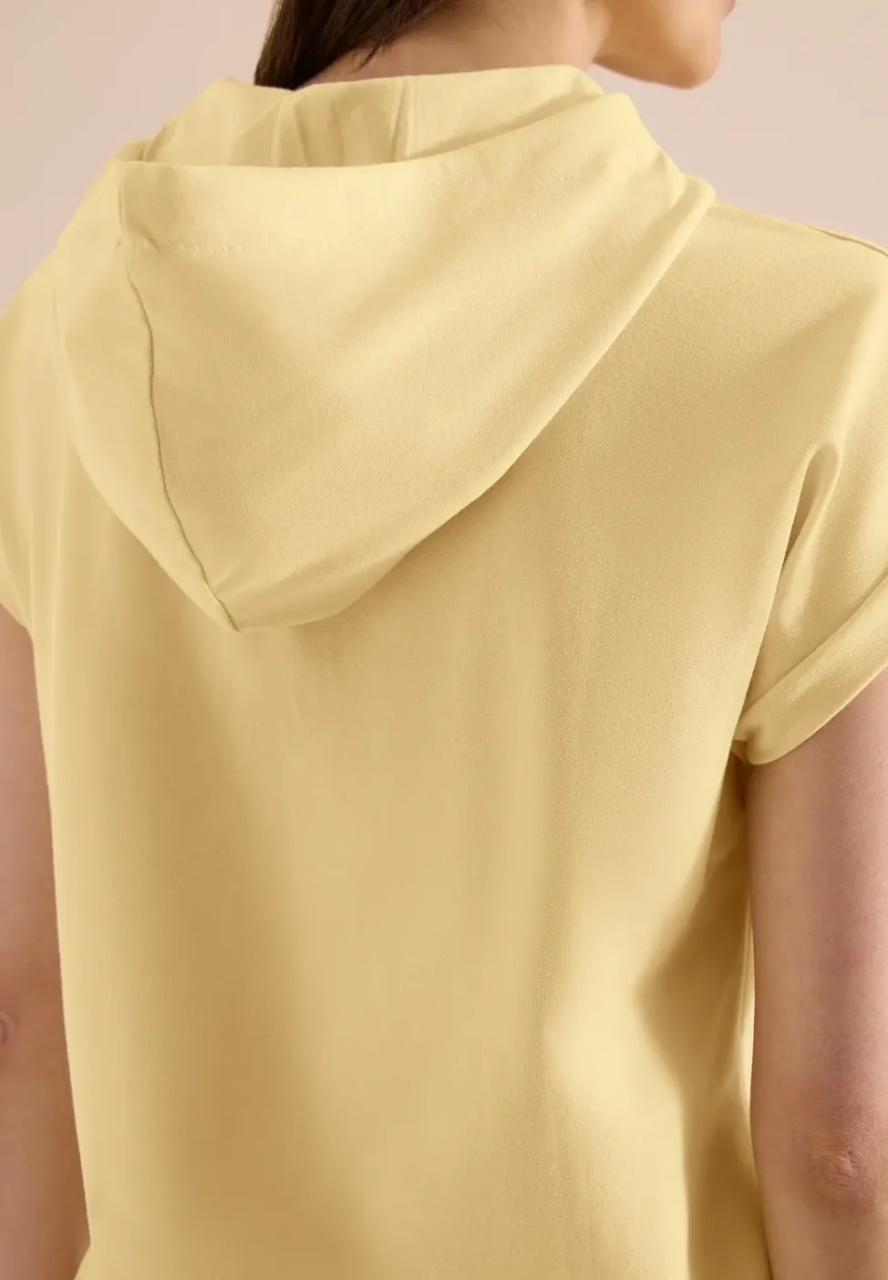 Shirt met capuchon en printdetail
