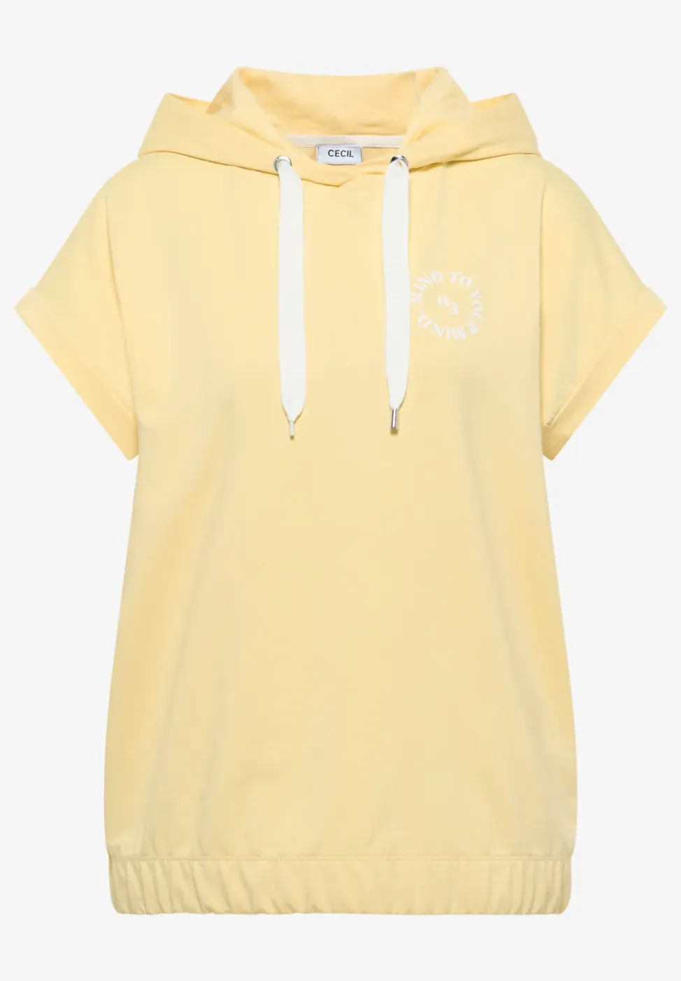 Shirt met capuchon en printdetail