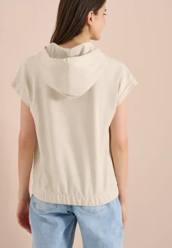 Shirt met capuchon en printdetail