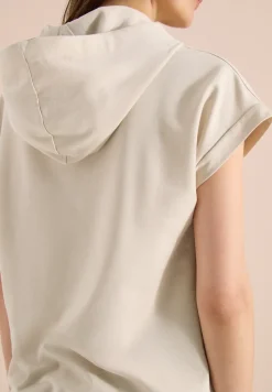 Shirt met capuchon en printdetail