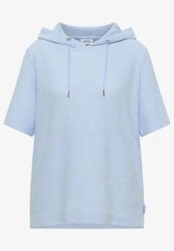 Shirt met capuchon en textuur