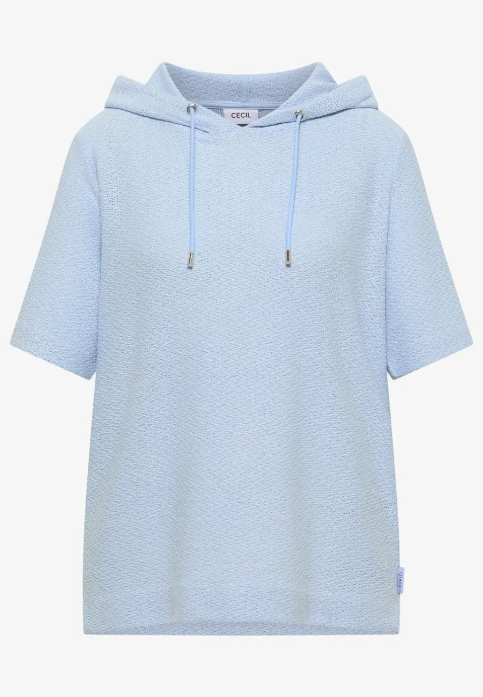 Shirt met capuchon en textuur