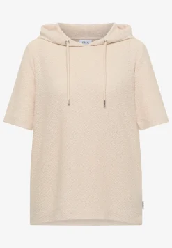 Shirt met capuchon en textuur