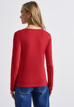 Shirt met carrée halslijn