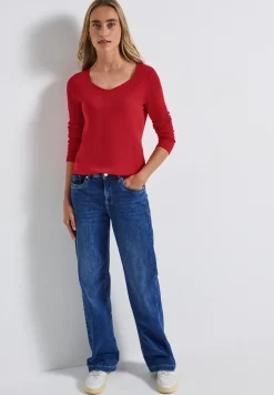 Shirt met carrée halslijn