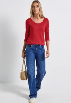 Shirt met carrée halslijn